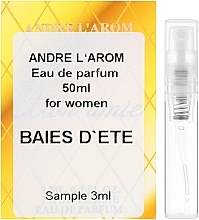 Fragrances, Perfumes, Cosmetics Andre L`Arom Lovely Flauers "Baise d ete" - Perfume (sample)