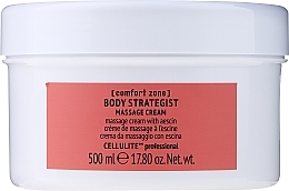 Fragrances, Perfumes, Cosmetics Massage Anti-Cellulite Escin Body Cream - Comfort Zone Body Strategist Massage Cream