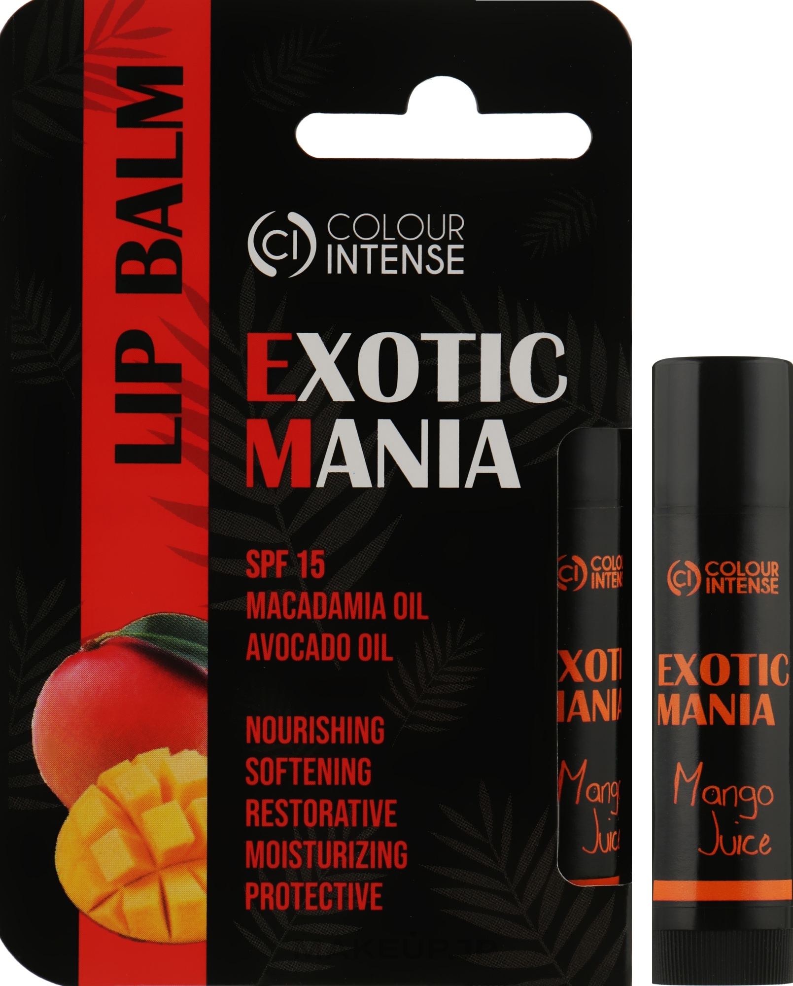 Lip Balm 'Exotic Mania' with Mango - Colour Intense Lip Balm — photo 5 g