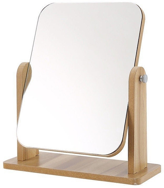 Wooden Rectangular Mirror on a Stand - Ecarla — photo N1