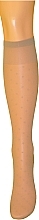 Fragrances, Perfumes, Cosmetics Knee Socks "Puntini" 20 Den, nudo - Veneziana