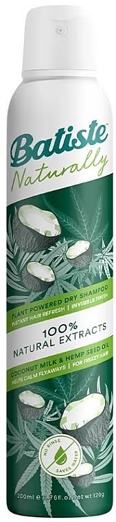 Coconut Milk and Hemp Seed Oil Dry Shampoo - Batiste Plant Powered Dry Shampoo Coconut Milk & Hemp Seed Oil — photo N1