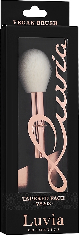 Universal Face Brush - Luvia Cosmetics Vegan Signature VS203 Tapered Face Brush — photo N2