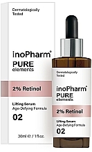 Fragrances, Perfumes, Cosmetics Lifting Face Serum with 2% Retinol - InoPharm Pure Elements 2% Retinol Lifting Serum