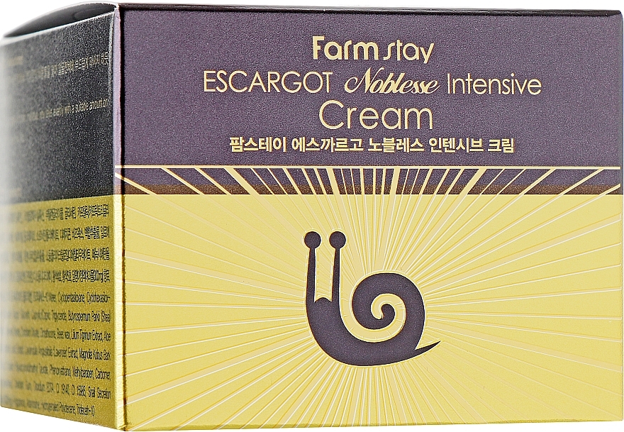 Face Cream with Royal Snail Extract - FarmStay Escargot Noblesse Intensive Cream — photo N5