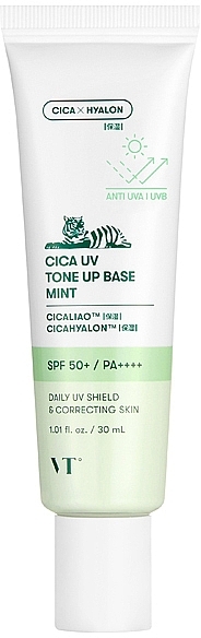 Makeup Base - VT Cosmetics Cica Uv Tone Up Base Mint — photo N2