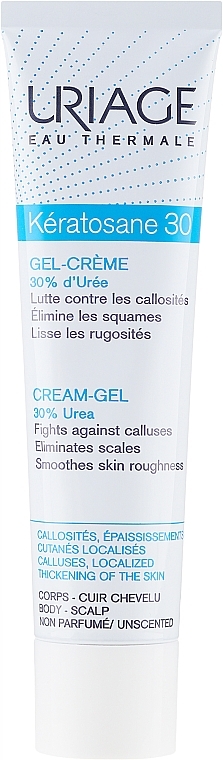 Cream-Gel for Calluses & Localized Thickening - Uriage Keratosane 30 Gel-Cream — photo N2