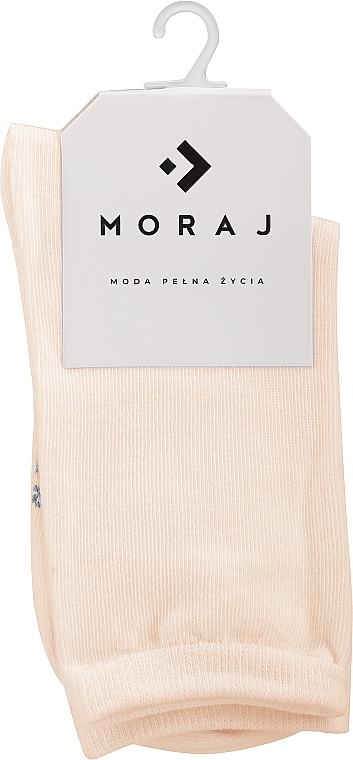 Women's High Socks, beige - Moraj — photo N1