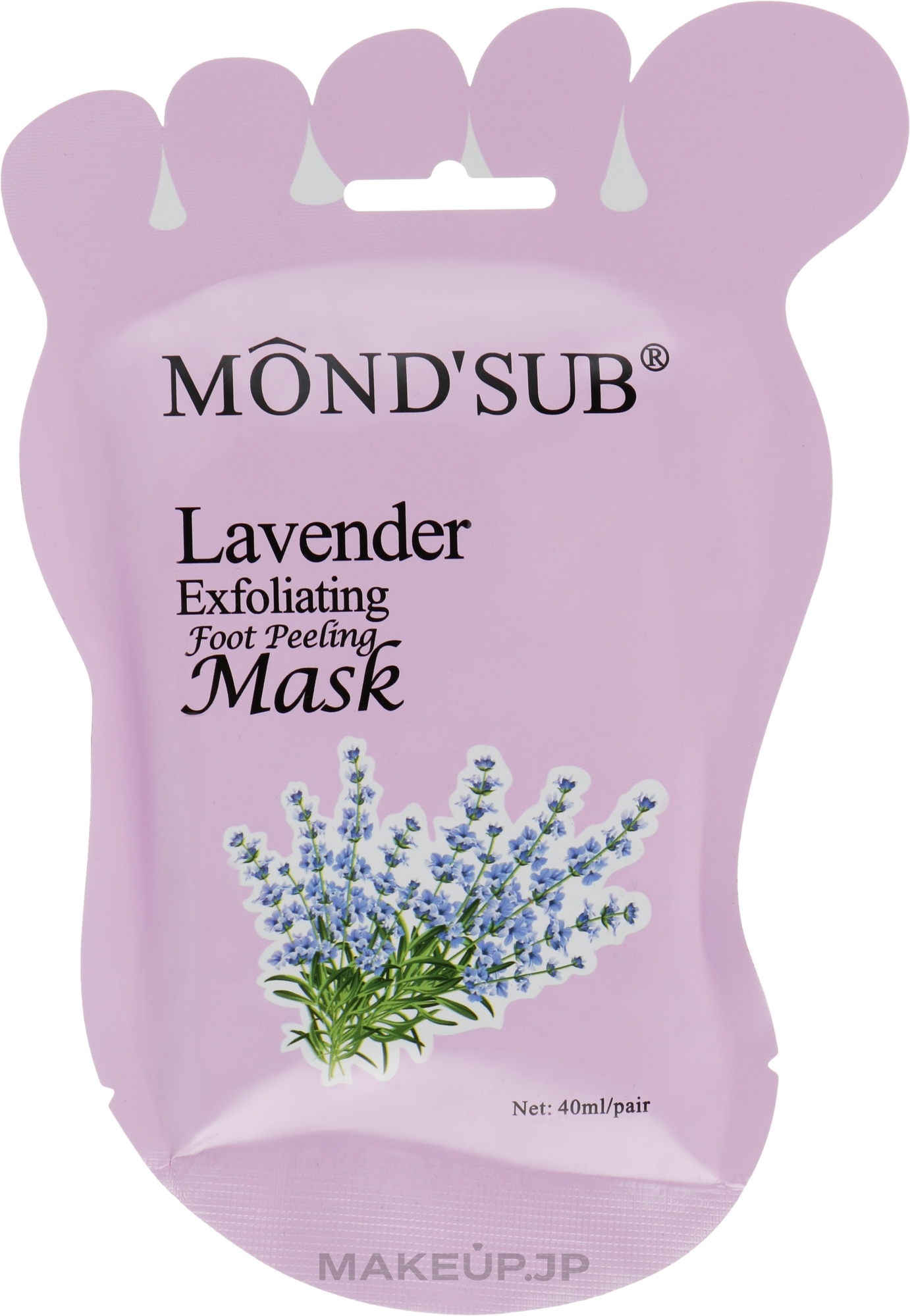 Exfoliating Foot Peeling Mask with Lavender Extract - Mond'Sub Lavender Exfoliating Foot Peeling Mask — photo 40 ml