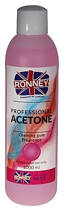 Nail Polish Remover "Bubble Gum" - Ronney Professional Acetone Chewing Gum — photo N2