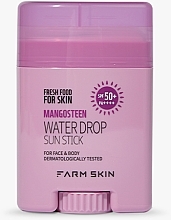 Sunscreen Stick - Farm Skin Fresh Food For Skin Mangosteen Water Drop Sun Stick SPF50+ — photo N1