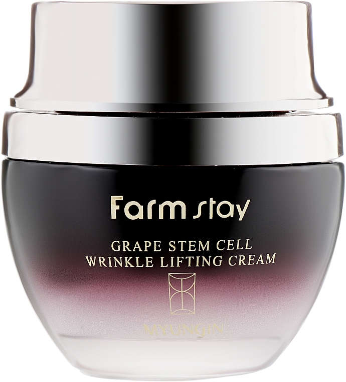 Face Cream with Grape Phytostem Cells - FarmStay Grape Stem Cell Wrinkle Lifting Cream — photo N2