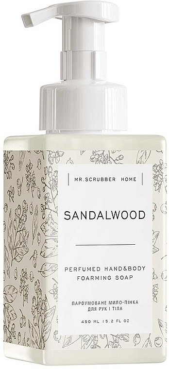 Perfumed Hand & Body Foam Soap "Sandalwood" - Mr.Scrubber Home Sandalwood Perfumed Hand & Body Foarming Soap — photo N3