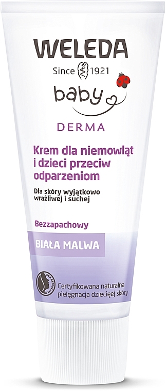 Diaper Rash Cream with Althaea for Hypersensitive Skin - Weleda Weisse Malve Babycreme — photo N1