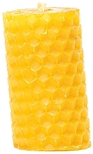 Fragrances, Perfumes, Cosmetics Decorative Candle 'Honeycomb', yellow, W-053, 5 cm - Lyson