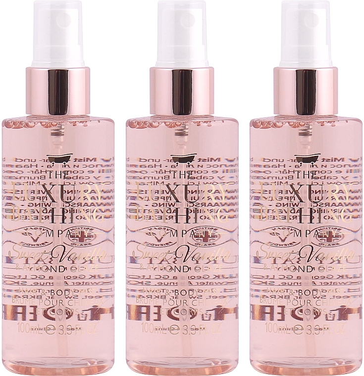 Set - Grace Cole The Luxury Bathing Sweet Vanilla & Almont Glaze Set (b/spray/3x100ml) — photo N2