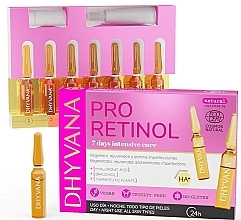 Fragrances, Perfumes, Cosmetics Face Ampoules with Bioretinol - Dhyvana Pro Retinol Ampoules