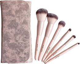 Fragrances, Perfumes, Cosmetics Makeup Brush Set, 6 pcs - Inglot 40 Years of Celebrating Your Beauty