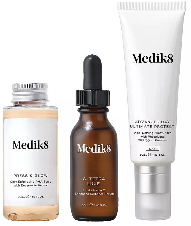 Set - Medik8 All Day Glow Collection (tonic/50ml + ser/30ml + cr/50ml) — photo N2