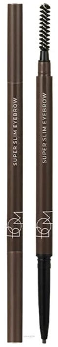 Brow Pencil - Beauty Of Majesty Super Slim Eyebrow — photo 01 - Charcoal Brown