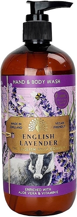 Hand & Body Wash Gel 'English Lavender' - The English Soap Company Anniversary English Lavender Hand & Body Wash — photo N1