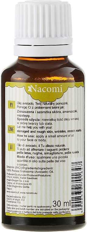 Avocado Oil - Nacomi — photo N2