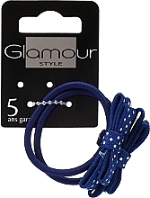 Fragrances, Perfumes, Cosmetics Elastic Hair Bands, 413009, dark blue - Glamour