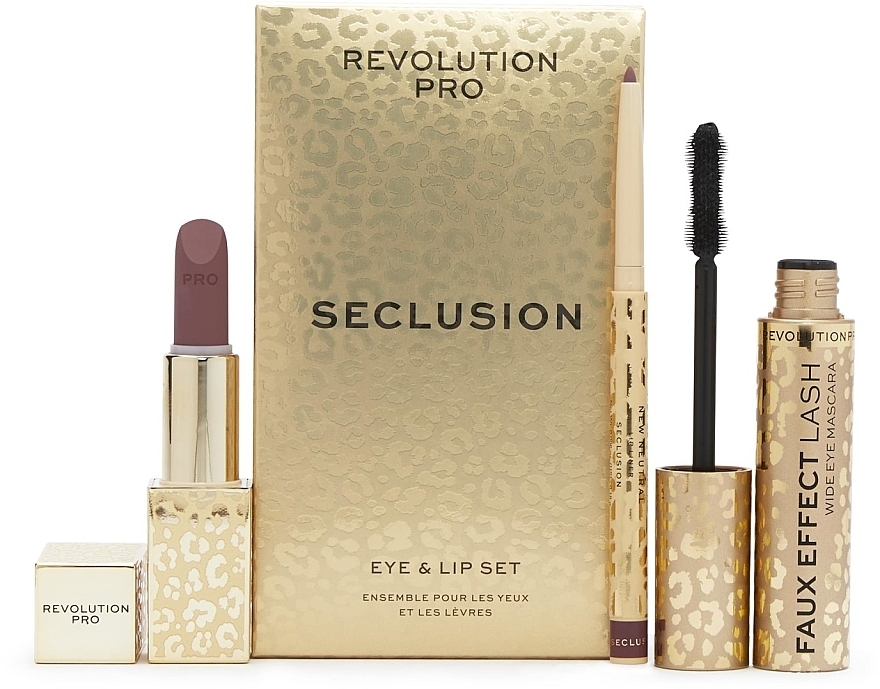 Set - Revolution PRO Eye & Lip Set Seclusion (lipstick/3.2g + lip/pen/1g + mascara/8ml) — photo N1