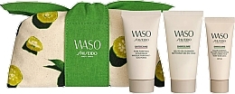 Fragrances, Perfumes, Cosmetics Set - Shiseido Waso Skin Perfecting Kit (mask/30ml + cleanser/30ml + cr/15ml + bag/1pc)