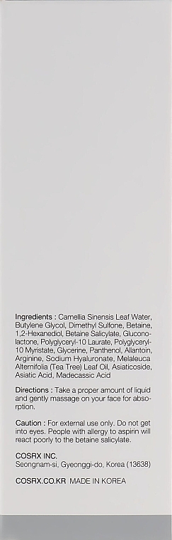 Soothing Toner - Cosrx AC Collection Calming Liquid Mild — photo N3