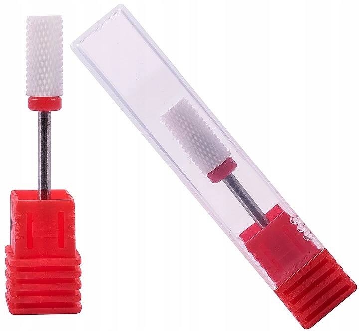 Ceramic Nail Drill Bit CW1 'Barrel', delicate red - Sunone — photo N3