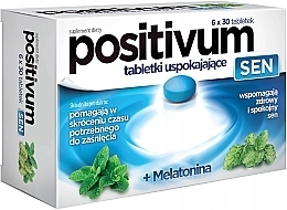 Dietary Supplement Tablets - Aflofarm Positivum Sen — photo N1