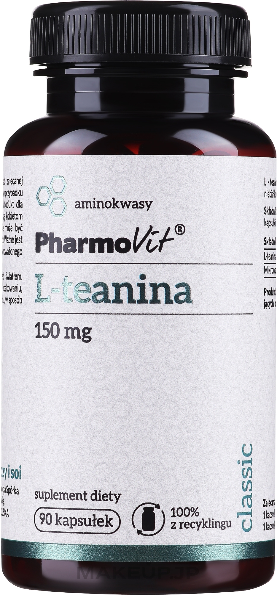 Dietary Supplement "L-Teanina" - PharmoVit L-Teanina 150 Mg — photo 90 szt.