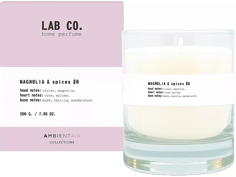 Scented Candle 'Magnolia & Spices' - Ambientair Lab Co. Magnolia & Spices — photo N6