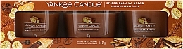 Fragrances, Perfumes, Cosmetics Set - Yankee Candle Spiced Banana Bread (candle/3x37g)