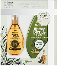 Fragrances, Perfumes, Cosmetics Set - Garnier Ultimate Blends Olive Nourisher Set (b/oil/150ml + b/lot/250ml)