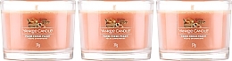 Set - Yankee Candle Farm Fresh Peach (candle/3x37g) — photo N2