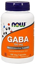 Capsules GABA 750mg - Now Foods GABA 750 mg — photo N1
