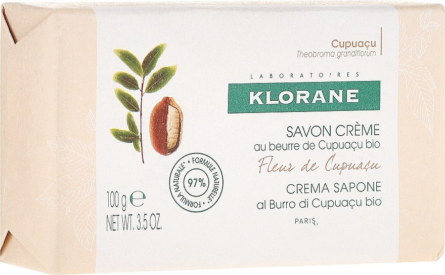 Soap - Klorane Cupuacu Flower Cream Soap — photo N1