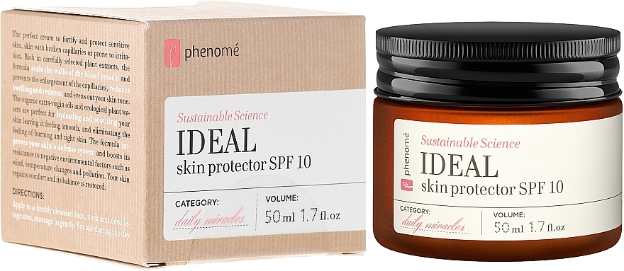 Face Cream - Phenome Ideal Skin Protector Spf 10 — photo N1