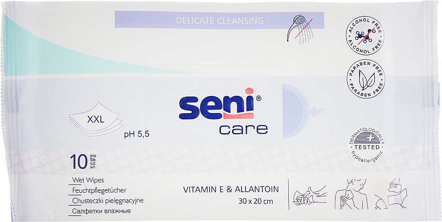 Wet Wipes, 10 pcs - Seni Care — photo N1