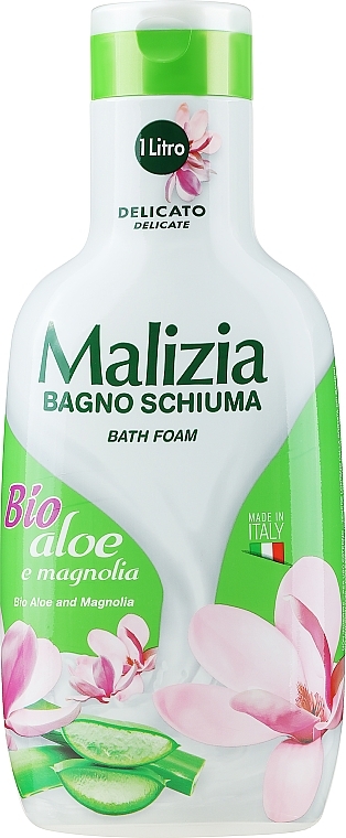 Bath Foam - Malizia Bath Foam Bio Aloe and Magnolia — photo N1