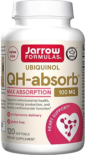 Coenzyme Ubiquinol 100 mg - Jarrow Formulas Ubiquinol QH-Absorb 100 mg — photo N2