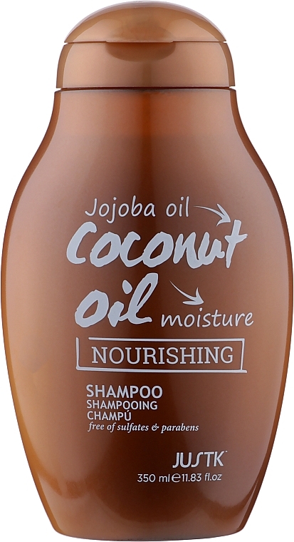 Sulfate-Free Coconut & Jojoba Shampoo for Dry & Porous Hair - JustK — photo N1