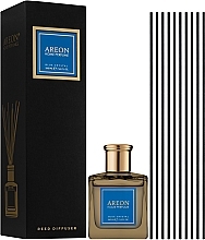 プレミアム ブルー クリスタル フレグランス ディフューザー、PSB06 - Areon Home Perfume Blue Crystal Reed Diffuser	 — photo N2