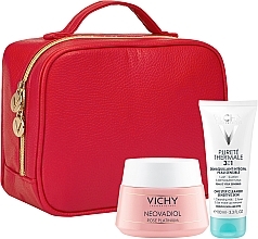 Fragrances, Perfumes, Cosmetics Set - Vichy Neovadiol Rose Platinum Day Xmas 2021 (day/cr/50ml + f/gel/100ml + cosmet/bag)