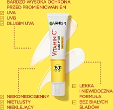 Face Fluid - Garnier Skin Naturals Vitamin C Daily UV Brightenning Fluid SPF50+ — photo N13