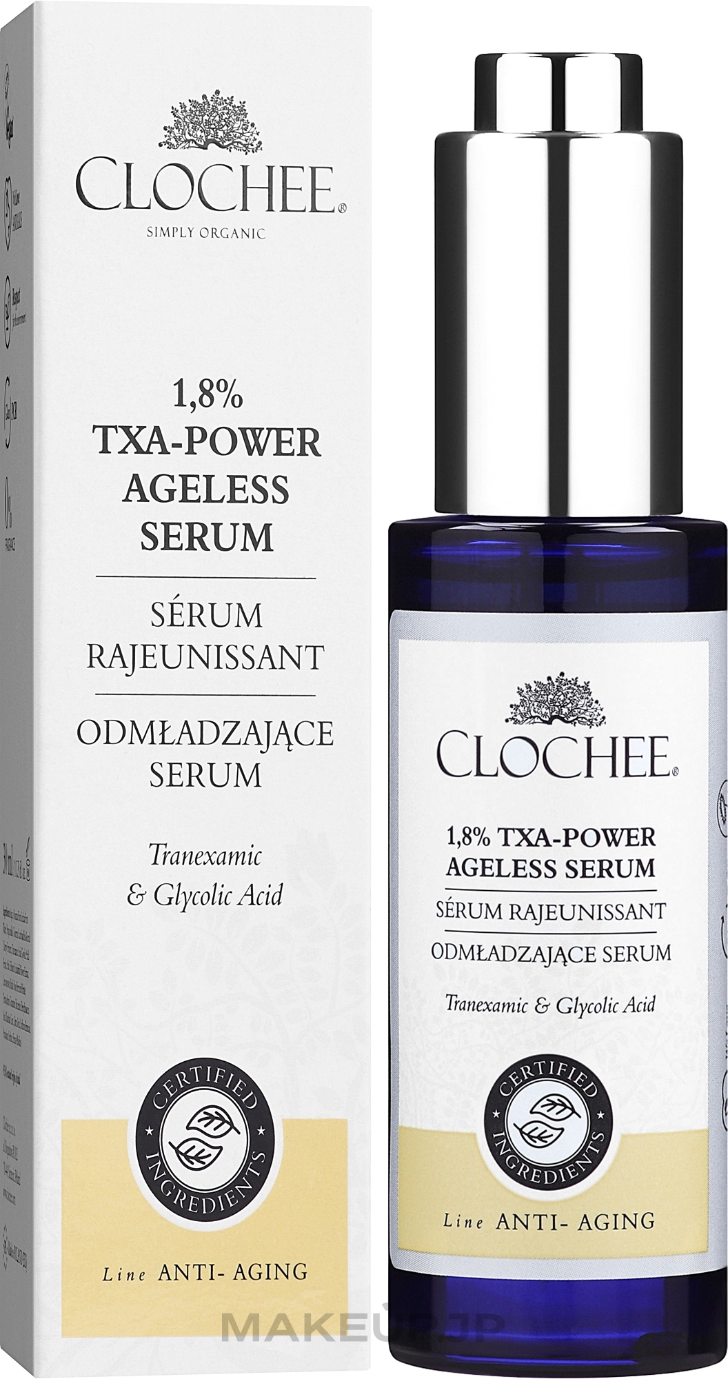 Anti-Aging Face Serum - Clochee Organic 1,8% Txa-Power Serum — photo 30 ml