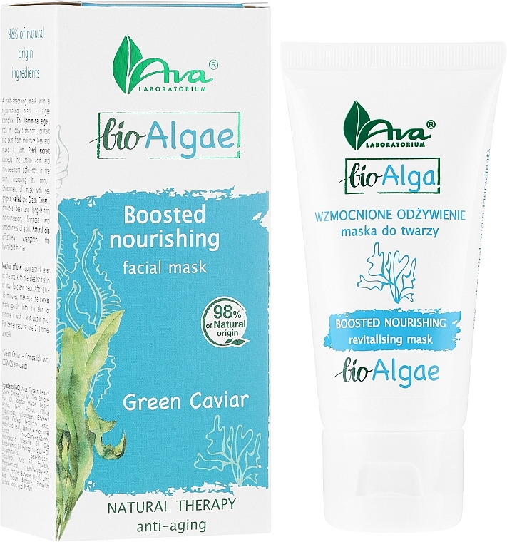 Revitalising Facial Mask - Ava Laboratorium Bio Alga Boosted Nourishing Revitalising Mask — photo N1