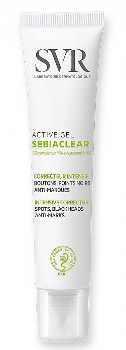 Anti Imperfection Gel - SVR Sebiaclear Active Gel Spots Blackheads Anti-Marks Intensive Cottecror — photo N1